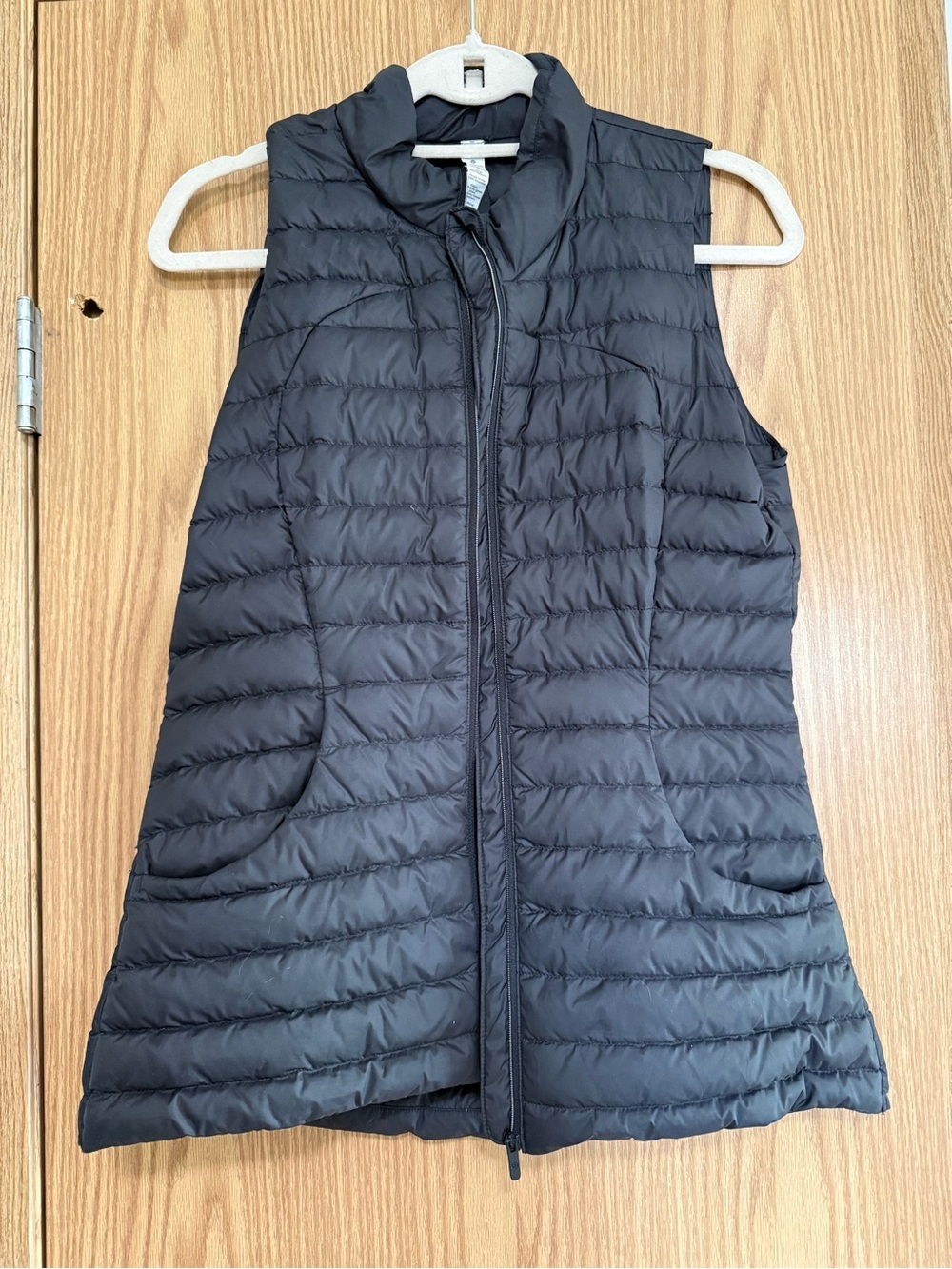 lululemon athletica Black Quilted Packable Vest with Stand Collar 6